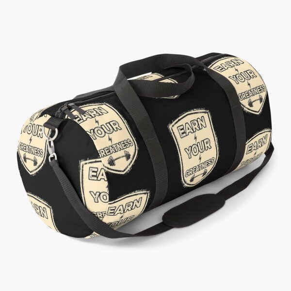 Item preview, Earn Your Greatness Shield - Vintage Fitness Gym Badge Motivational designed and sold by TeeMint5.