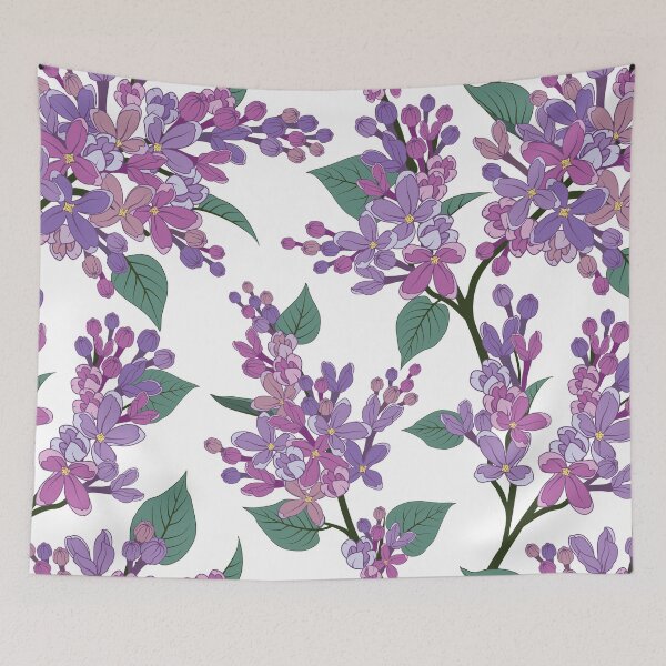 Item preview, Purple Lilac Floral Pattern designed and sold by The Pattern Mill.