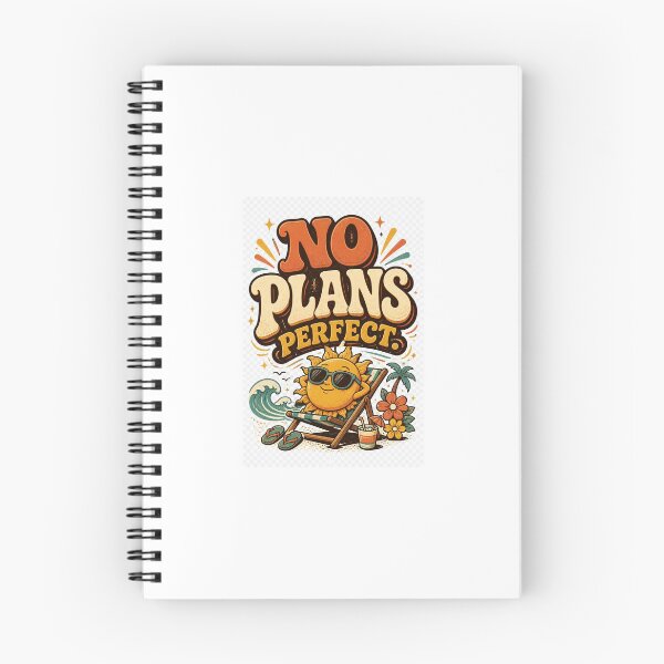 Item preview, No Plans Perfect | Funny Relaxed Retro Quote T-Shirt & Sticker designed and sold by Pixel Alchemy1.