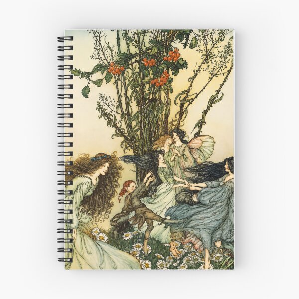 Item preview, Dancing with the Fairies by Arthur Rackham - Fairy Wall Art – Dancing Fairies Print for Peter Pan Fans designed and sold by RickE.