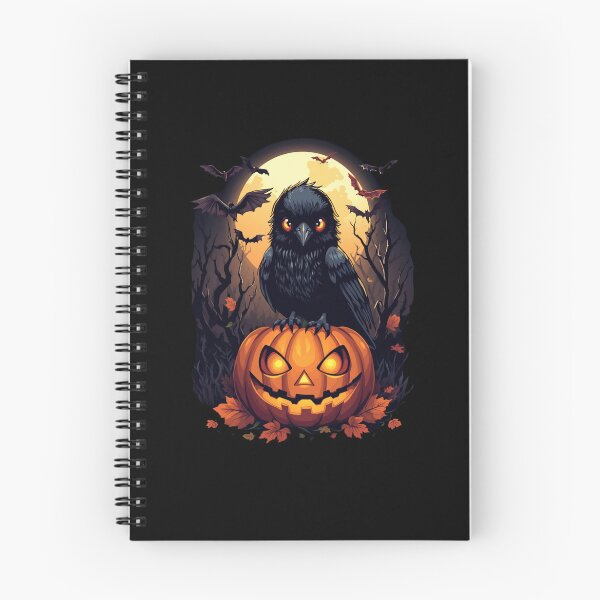 Item preview, Halloween Raven on Jack-o'-Lantern – Spooky Gothic Bird Design designed and sold by zmsl.