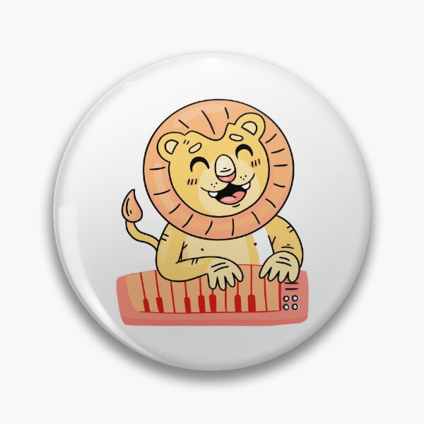 Item preview, Cute Lion Playing Keyboard Piano designed and sold by manojbalan1968.