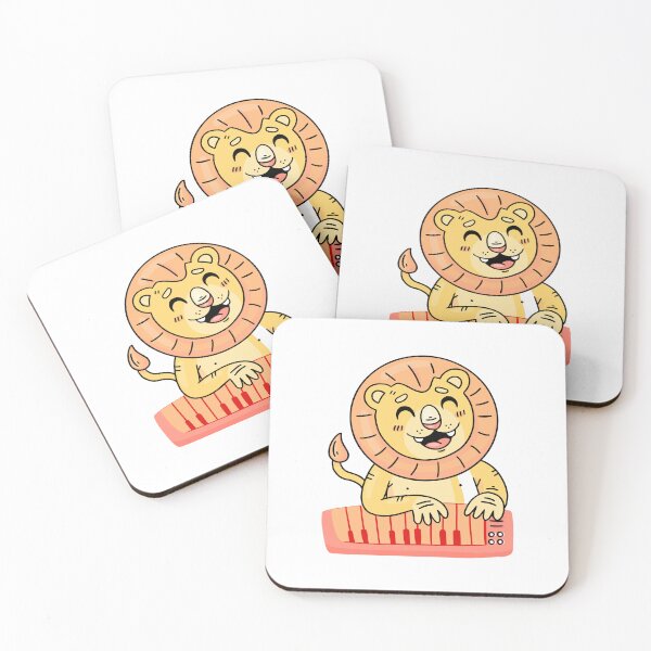 Item preview, Cute Lion Playing Keyboard Piano designed and sold by manojbalan1968.