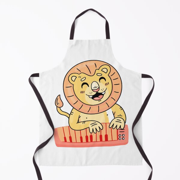 Item preview, Cute Lion Playing Keyboard Piano designed and sold by manojbalan1968.