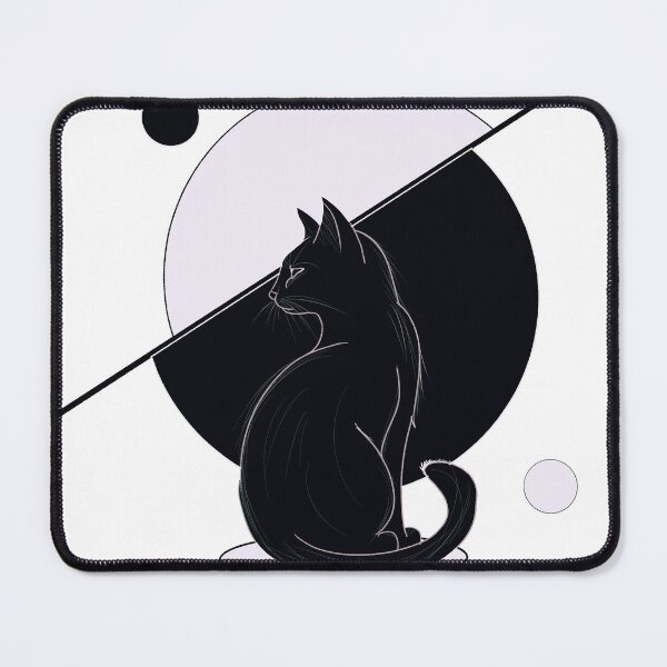 Item preview, Neko – Minimalist Japanese Black Cat Design designed and sold by ORENout.