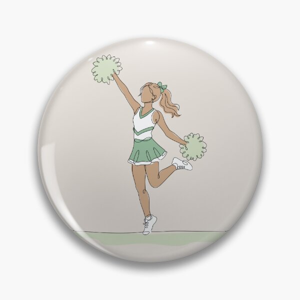 Item preview, Cheerleader One Line Drawing designed and sold by MaddiLoppnow.
