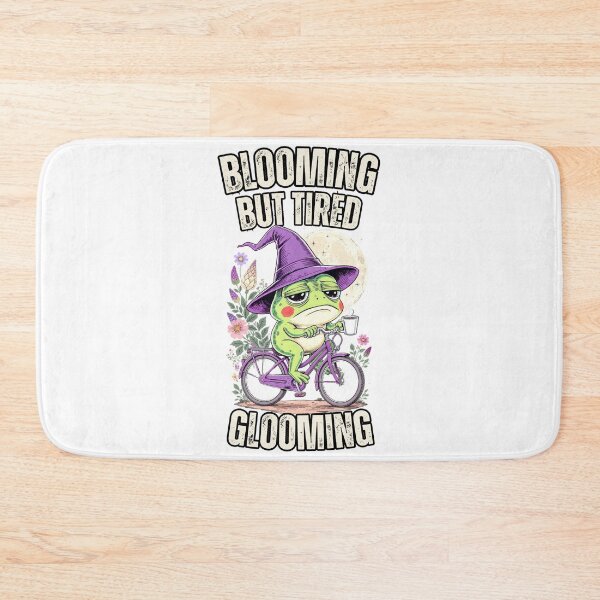 Item preview, Blooming But Tired Glooming Frog Witch Bike Coffee Shirt designed and sold by BellabdO.