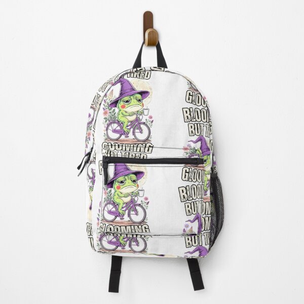 Item preview, Blooming But Tired Glooming Frog Witch Bike Coffee Shirt designed and sold by BellabdO.