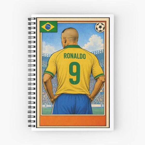 Item preview, O Fenômeno - Retro Ronaldo Nazario Brazil shirt. designed and sold by Tony Panini Retro.