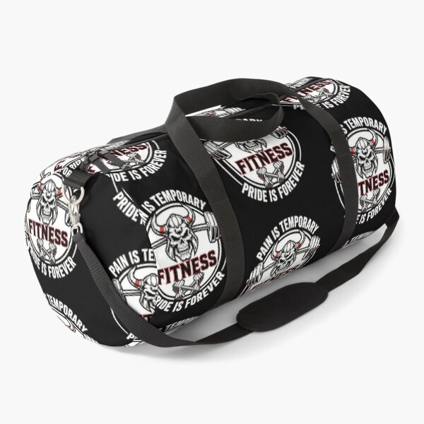 Item preview, Pain Is Temporary Pride Is Forever FITNESS - Viking Skull Barbell Gym Motivational designed and sold by TeeMint5.