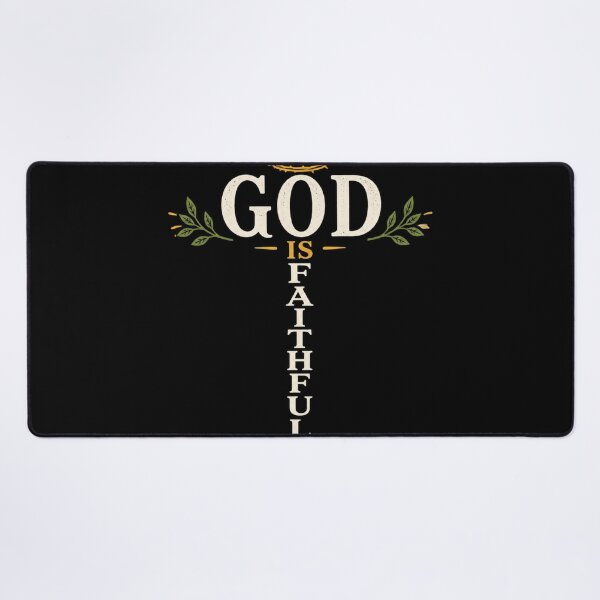 Item preview, God Is Faithful Cross | Christian Vintage Typography | Christian Faith T-Shirt | Religious Design designed and sold by MARSHORY.