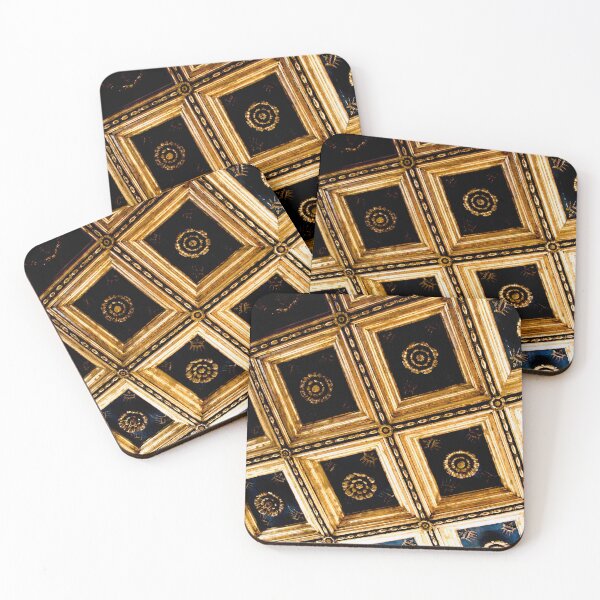 Item preview, Geometric Gold and Black Roman Ceiling  designed and sold by Hena Tayeb.