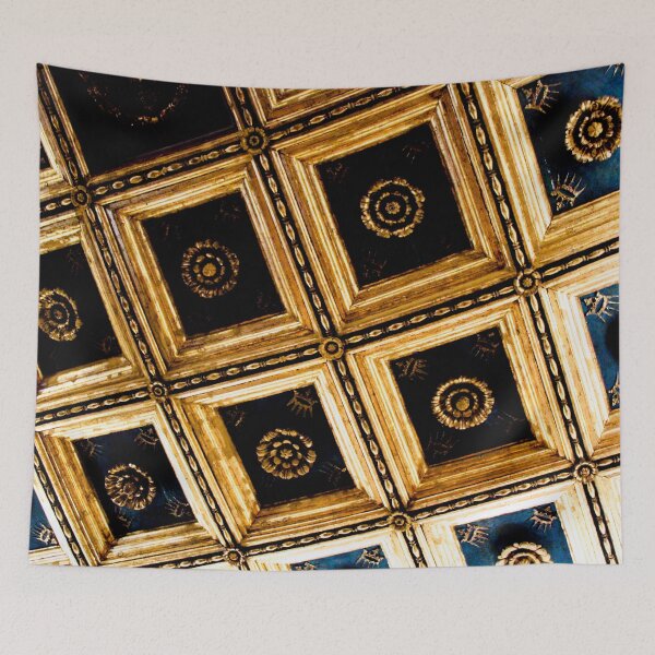 Item preview, Geometric Gold and Black Roman Ceiling  designed and sold by Hena Tayeb.