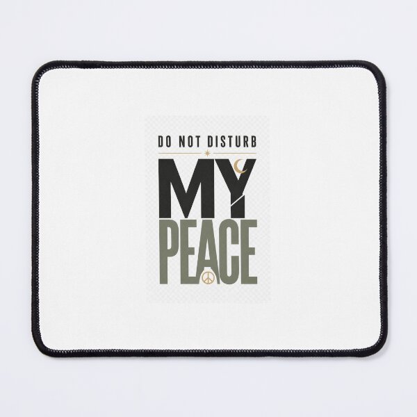 Item preview, Do Not Disturb My Peace | Bold Minimalist Self Care Quote Sticker & Phone Case designed and sold by Pixel Alchemy1.