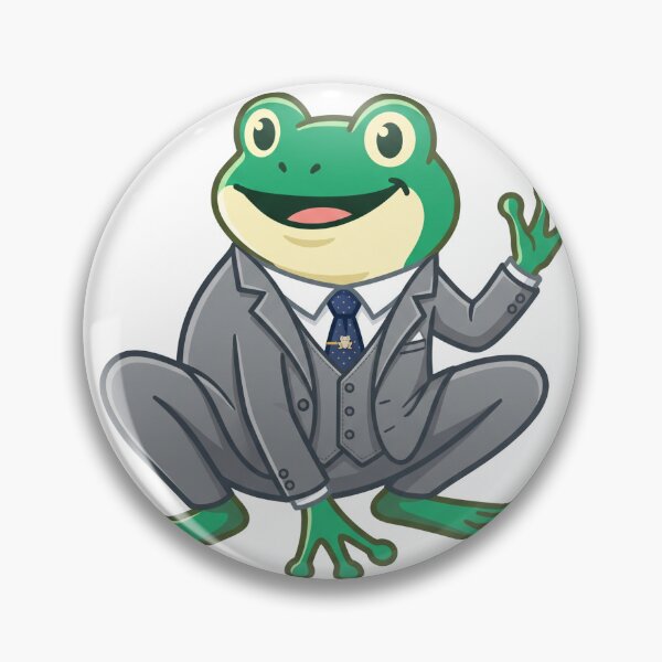 Item preview, Dapper Frog in a Suit Vector Illustration | Gentleman Frog Art designed and sold by KaleeDesigns.