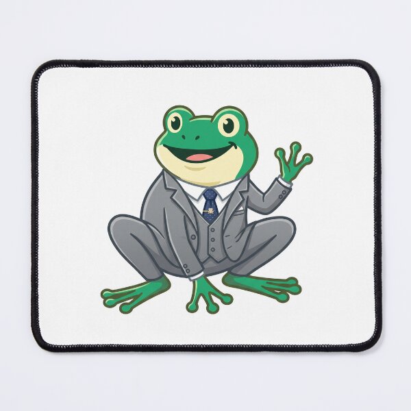 Item preview, Dapper Frog in a Suit Vector Illustration | Gentleman Frog Art designed and sold by KaleeDesigns.
