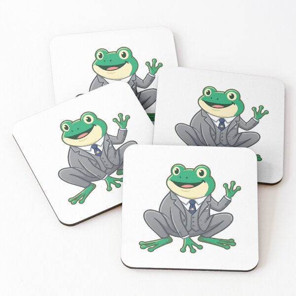 Item preview, Dapper Frog in a Suit Vector Illustration | Gentleman Frog Art designed and sold by KaleeDesigns.