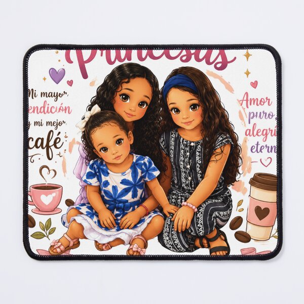 Item preview, My 3 Princesses - My 3 Daughters Love & Coffee  designed and sold by LC&LCPlatform.