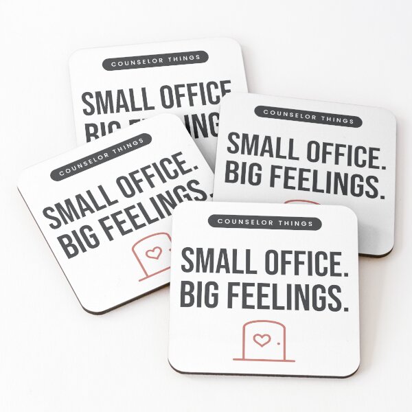 Item preview, School Counselor Small Office Big Feelings Counselor Gift designed and sold by QuietColumn.
