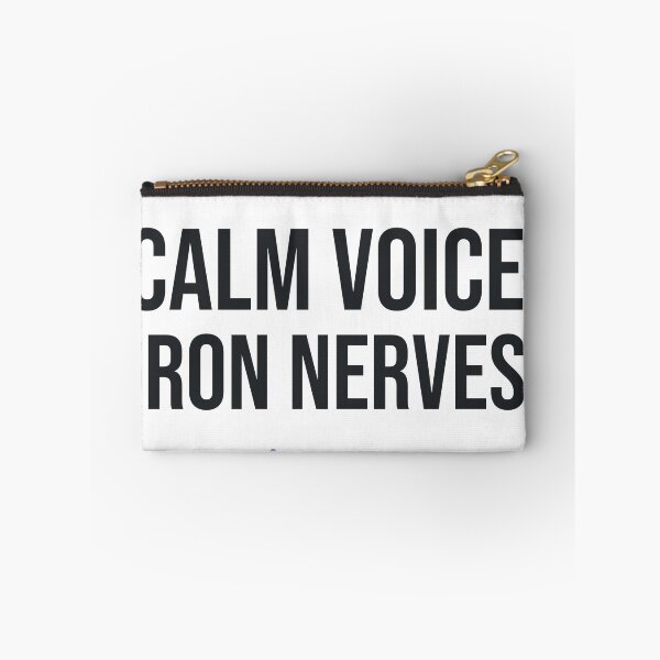 Item preview, Psych Nurse Calm Voice Iron Nerves Psychiatric Nurse Gift designed and sold by QuietColumn.