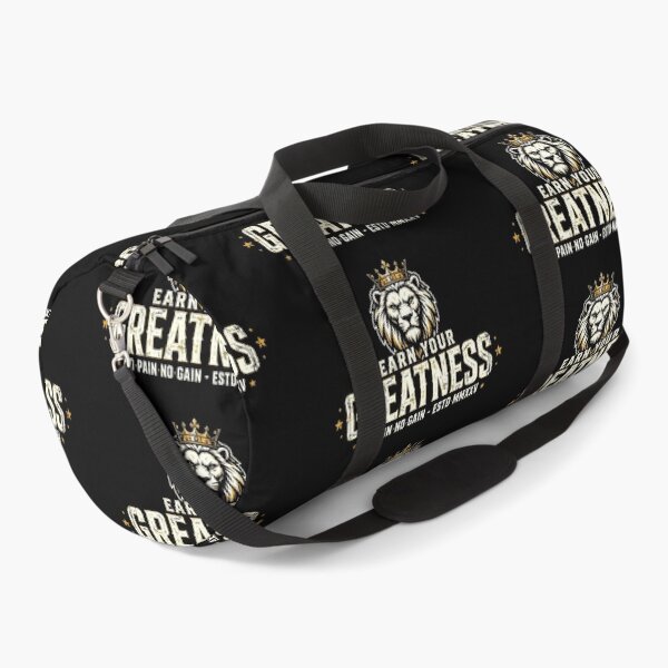 Item preview, Earn Your Greatness - Lion Crown Gym Motivational No Pain No Gain designed and sold by TeeMint5.