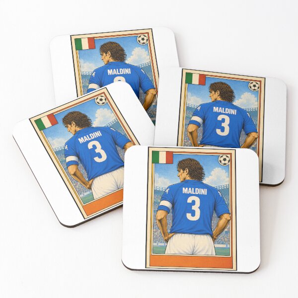 Item preview, Il Capitano - Retro Paolo Maldini Italia Azzurri shirt. designed and sold by Tony Panini Retro.