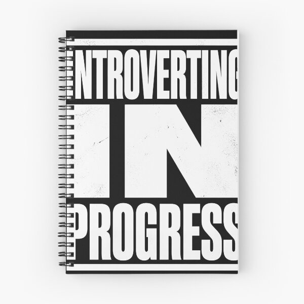Item preview, Introverting In Progress T-Shirt | Funny Introvert Quote Minimalist Typography Tee designed and sold by ArtMashupCo.