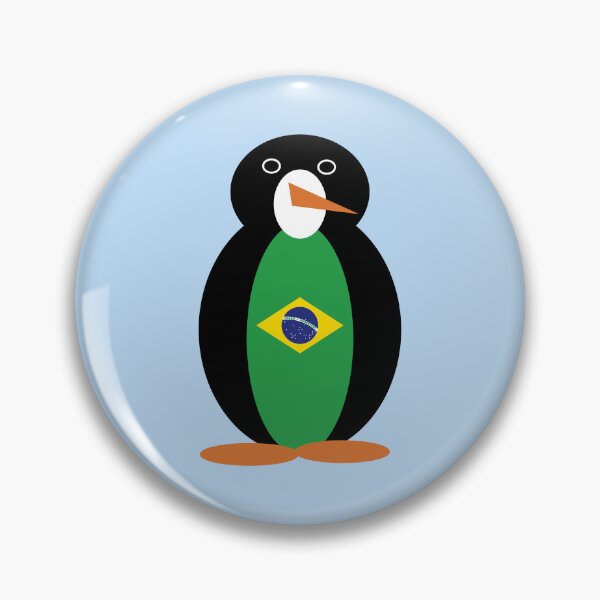 Item preview, Ms. Penguin Brazil Bandeira Brasileira Design designed and sold by AuntieShoe.