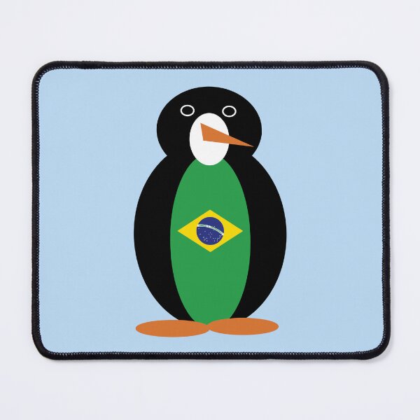 Item preview, Ms. Penguin Brazil Bandeira Brasileira Design designed and sold by AuntieShoe.