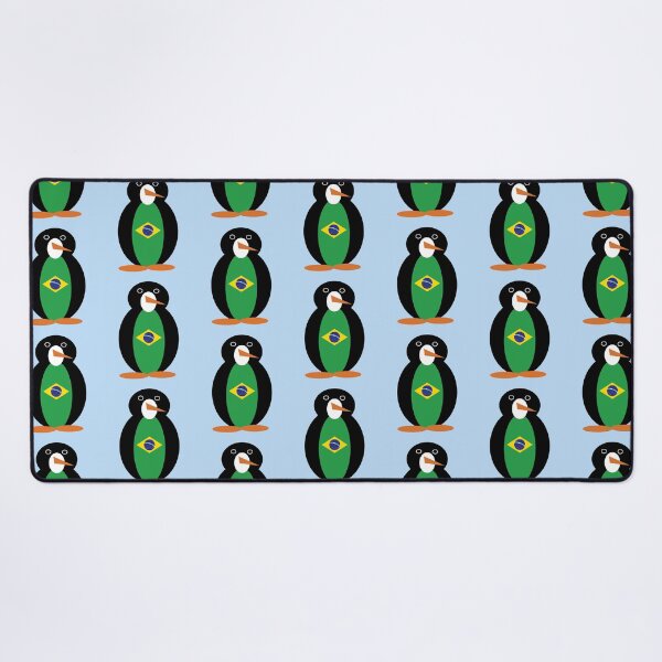 Item preview, Ms. Penguin Brazil Bandeira Brasileira Design designed and sold by AuntieShoe.