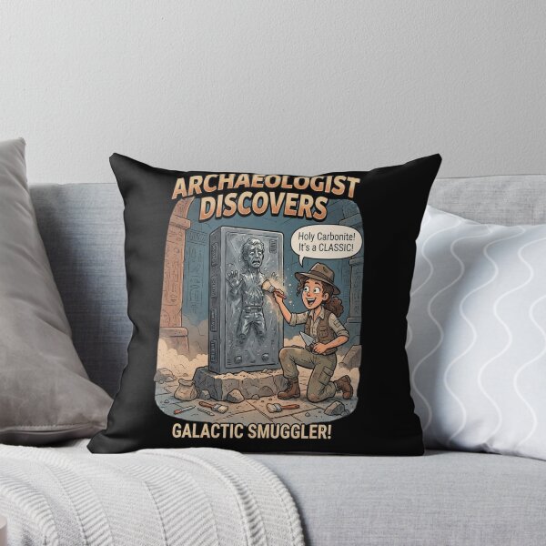 Item preview, Archaeologist Discovers Galactic Smuggler in Frozen in Carbonite designed and sold by yeatsheggej.