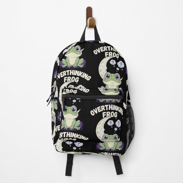 Item preview, Overthinking Frog Mental Health Cute Frog Night Moon Shirt designed and sold by BellabdO.