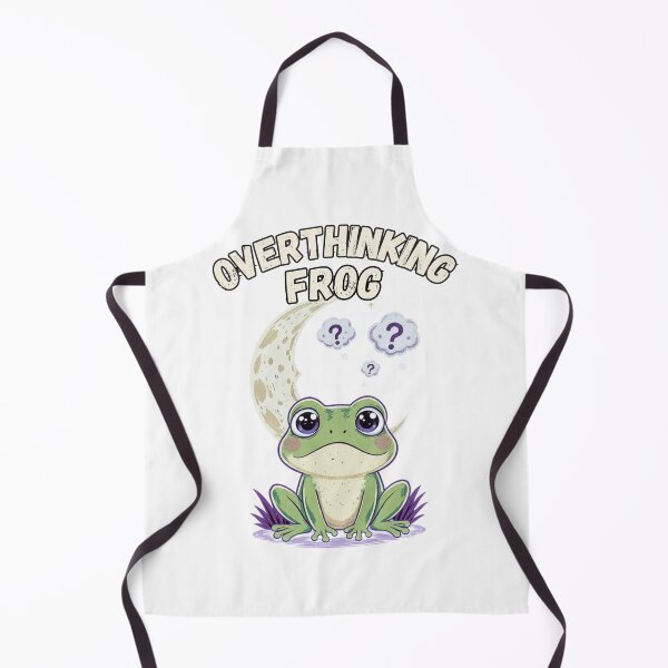 Item preview, Overthinking Frog Mental Health Cute Frog Night Moon Shirt designed and sold by BellabdO.