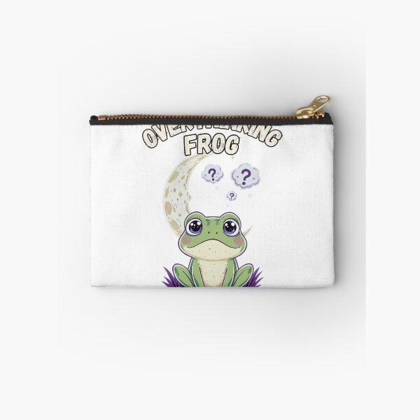 Item preview, Overthinking Frog Mental Health Cute Frog Night Moon Shirt designed and sold by BellabdO.