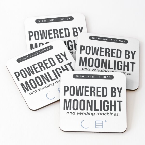 Item preview, Night Shift Powered by Moonlight and Vending Machines Gift designed and sold by QuietColumn.