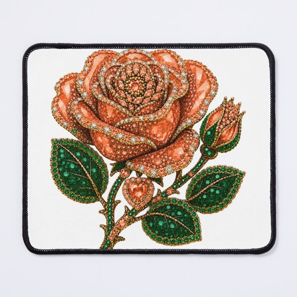Item preview, CRYSTAL PEACH ROSE JEWEL designed and sold by wordspixies.