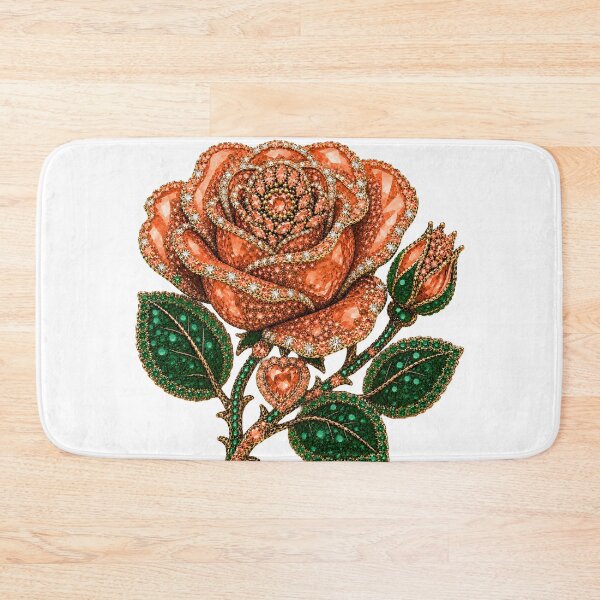 Item preview, CRYSTAL PEACH ROSE JEWEL  designed and sold by wordspixies.