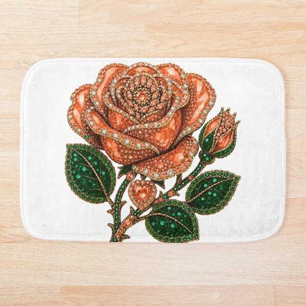 Item preview, CRYSTAL PEACH ROSE JEWEL  designed and sold by wordspixies.