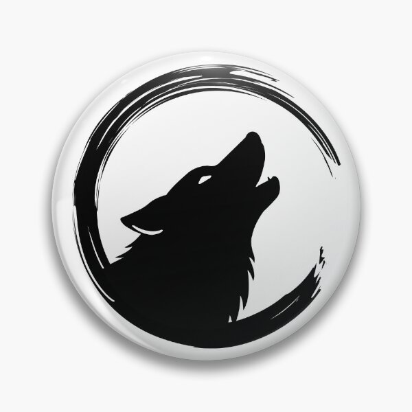Item preview, Howling Wolf Emblem – Wild Spirit designed and sold by Shadow's Den.