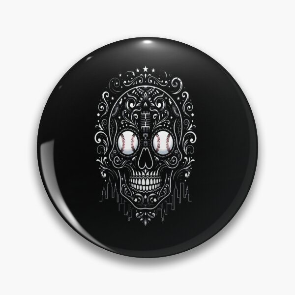 Item preview, Los Angeles Baseball Sugar Skull designed and sold by yeatsheggej.