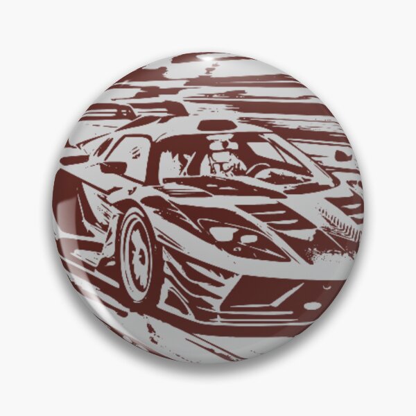 Item preview, Brown Monochrome Supercar Racing Motion Line Art designed and sold by Nexus Space.