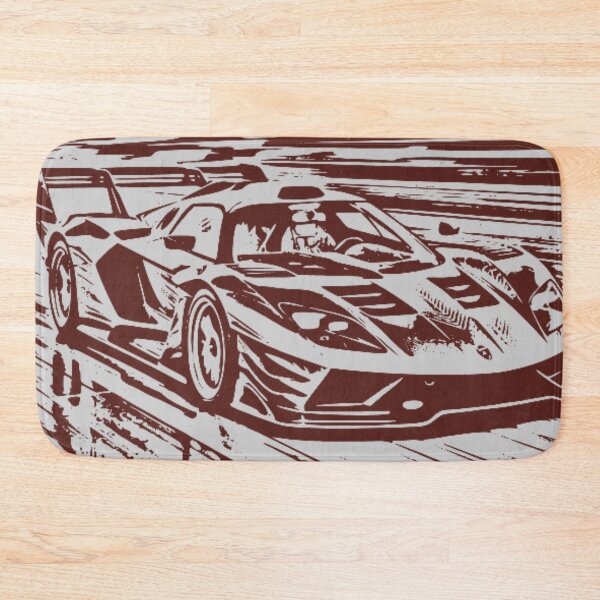 Item preview, Brown Monochrome Supercar Racing Motion Line Art designed and sold by Nexus Space.