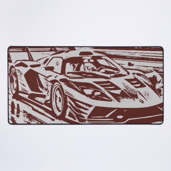 Item preview, Brown Monochrome Supercar Racing Motion Line Art designed and sold by Nexus Space.