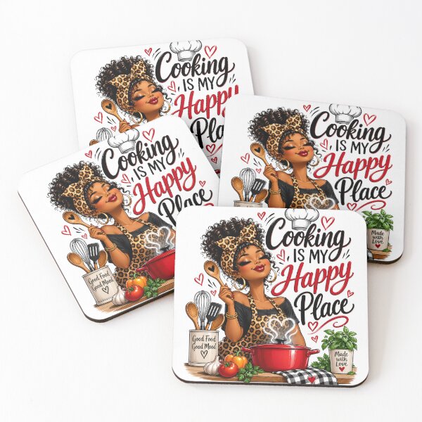 Item preview, Cooking Is My Happy Place - Made with Love - Good Food Good Mood designed and sold by Her2Harmony.