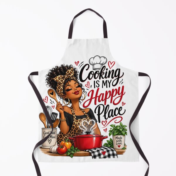 Item preview, Cooking Is My Happy Place - Made with Love - Good Food Good Mood designed and sold by Her2Harmony.