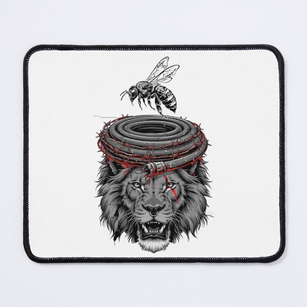 Item preview, Bee, Barbed Crown, Lion Tee v1 designed and sold by DarylWelsh2024.