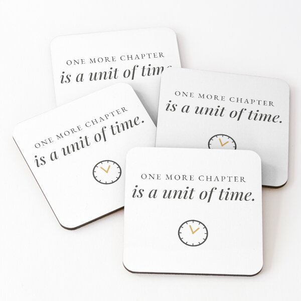 Item preview, One More Chapter Is a Unit of Time Bookish Clock Design designed and sold by QuietColumn.
