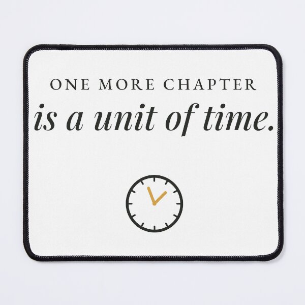 Item preview, One More Chapter Is a Unit of Time Bookish Clock Design designed and sold by QuietColumn.