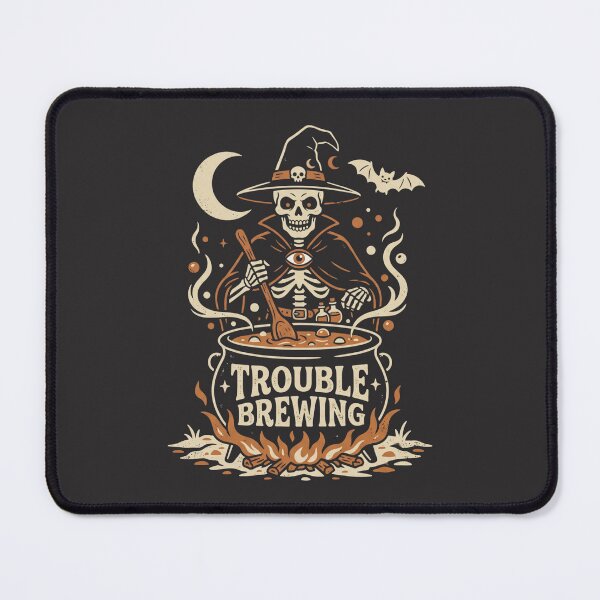 Item preview, Vintage Spooky Skeleton Witch Brewing Magic Potion designed and sold by TMS-Studio.