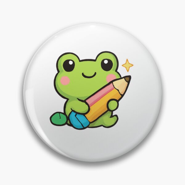 Item preview, Frog with Pencil designed and sold by foryouandyours.